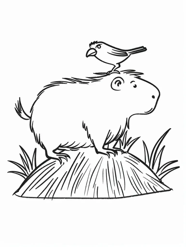 Capybara Ausmalbilder 342