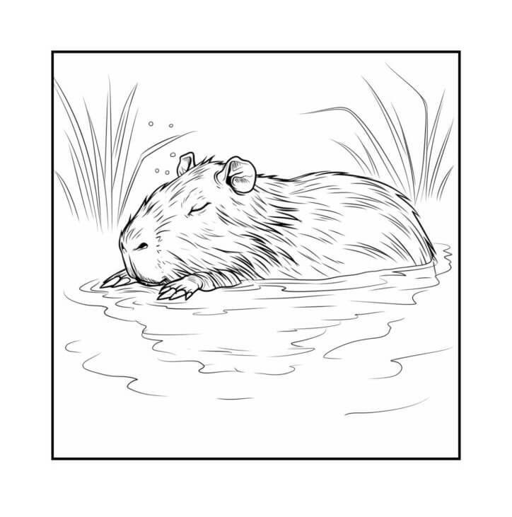 Capybara Ausmalbilder 362