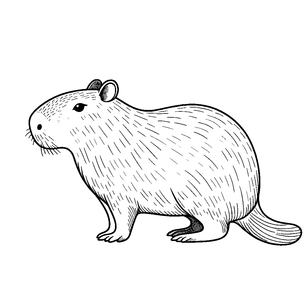 Capybara Ausmalbilder 364