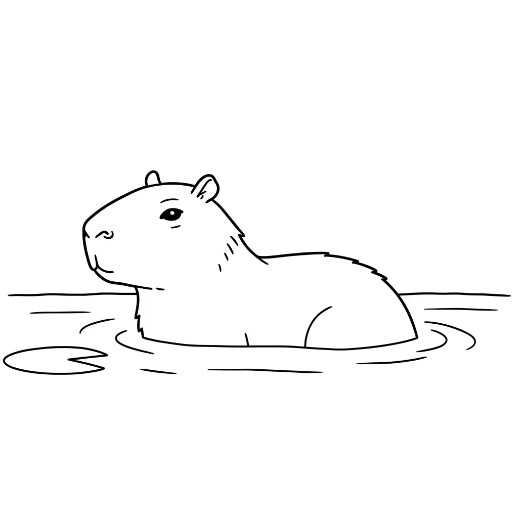 Capybara Ausmalbilder 370