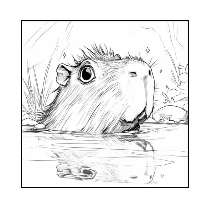 Capybara Ausmalbilder 410