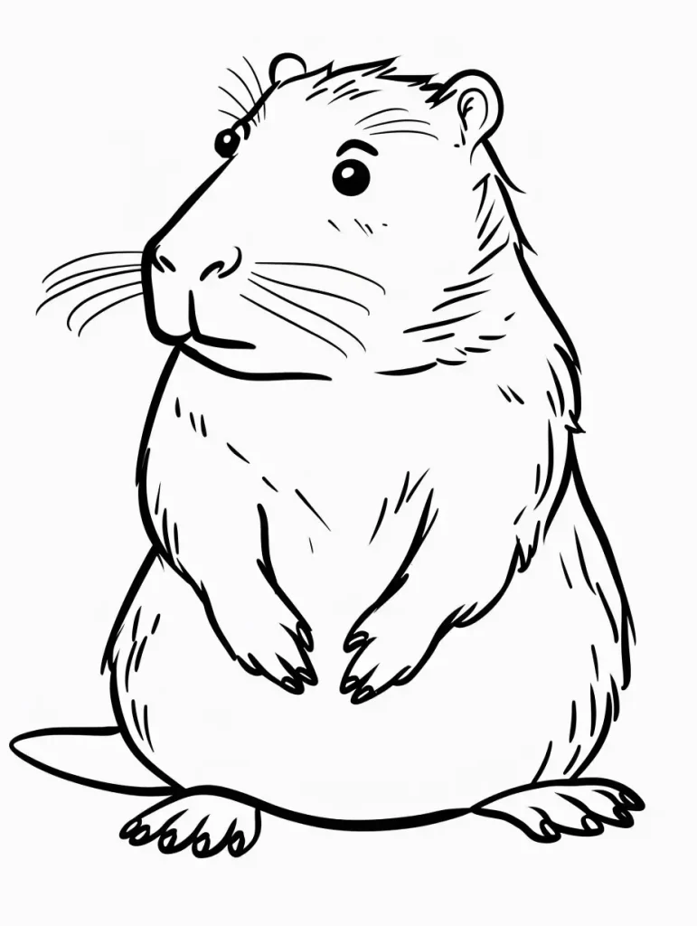 Capybara Ausmalbilder 451