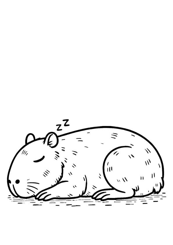 Capybara Ausmalbilder 461