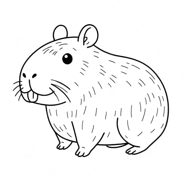 Capybara Ausmalbilder 471