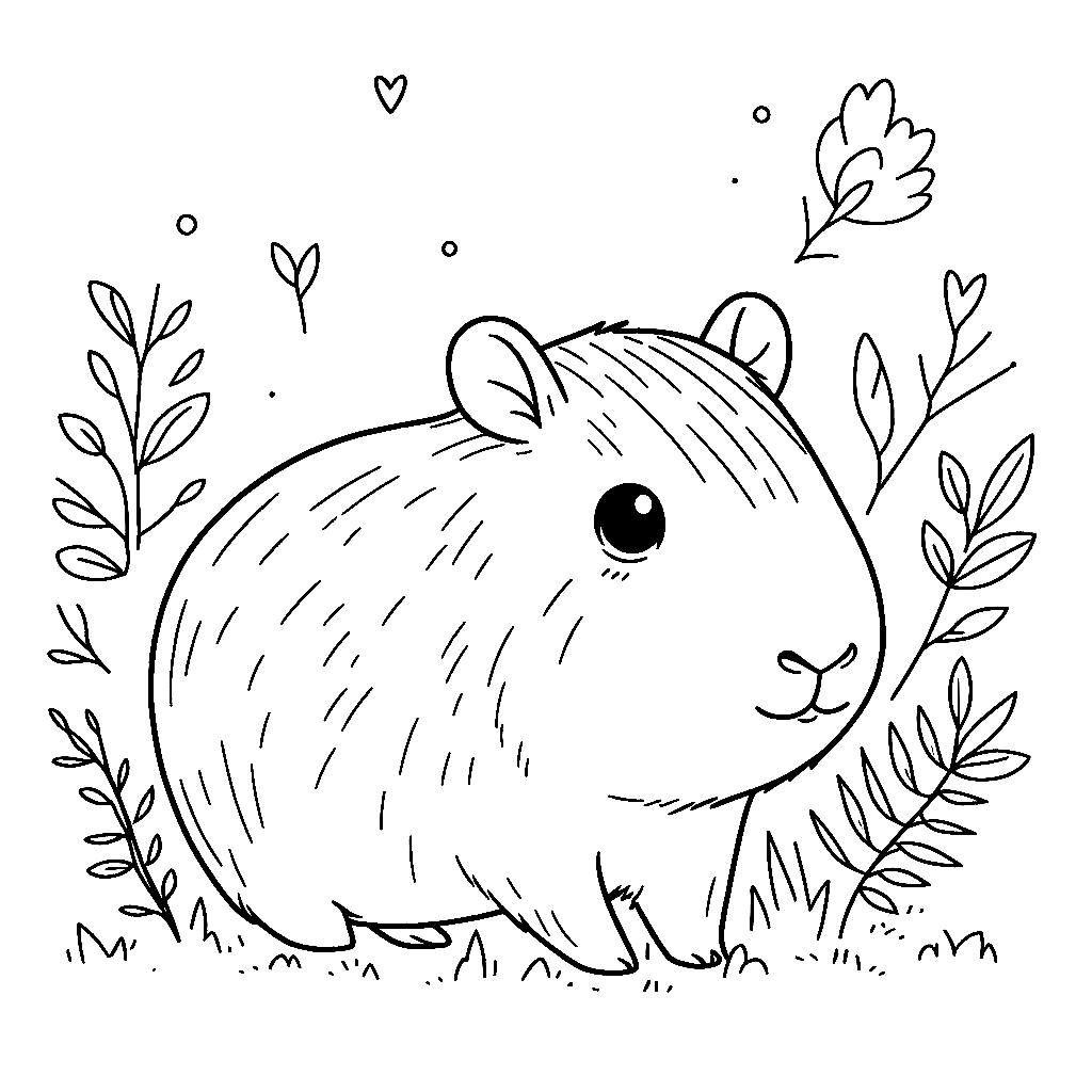 Capybara Ausmalbilder 494