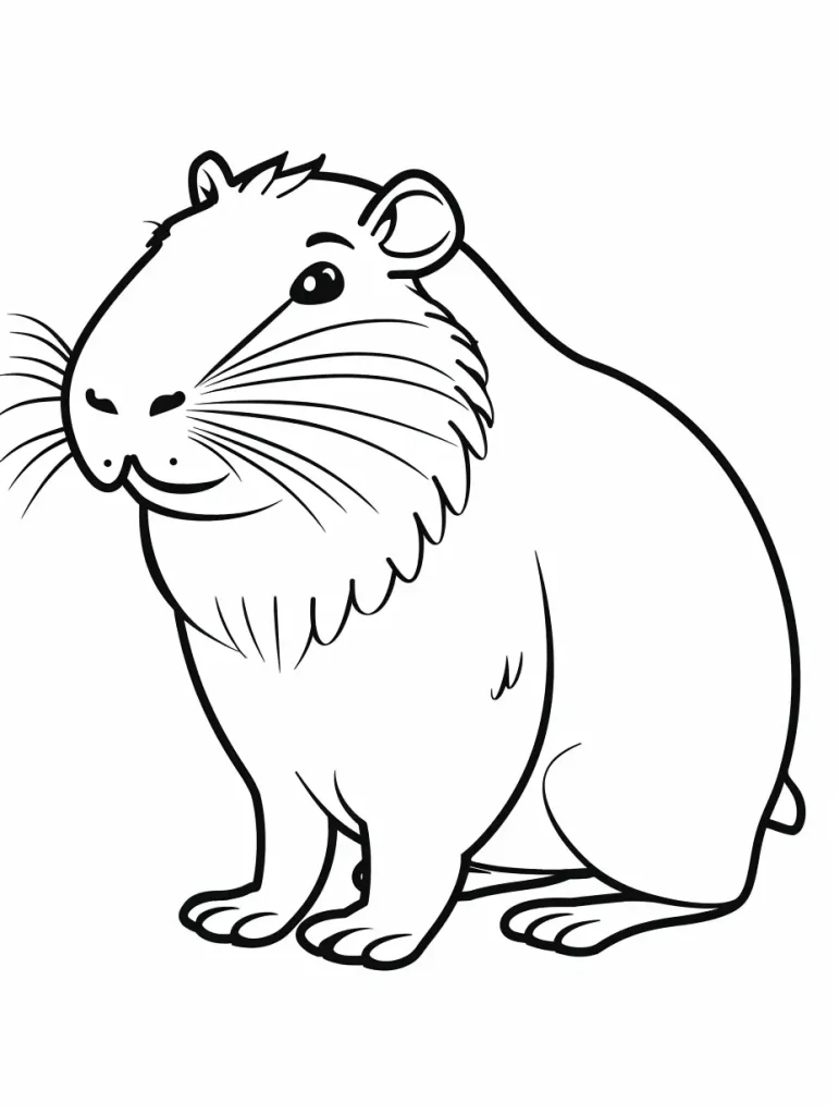 Capybara Ausmalbilder 495