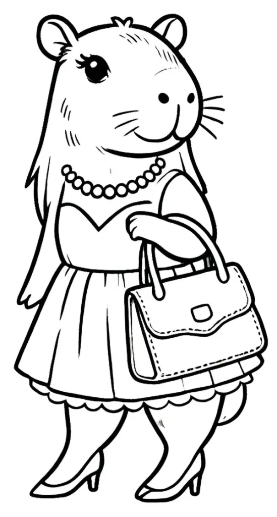 Capybara Ausmalbilder 498