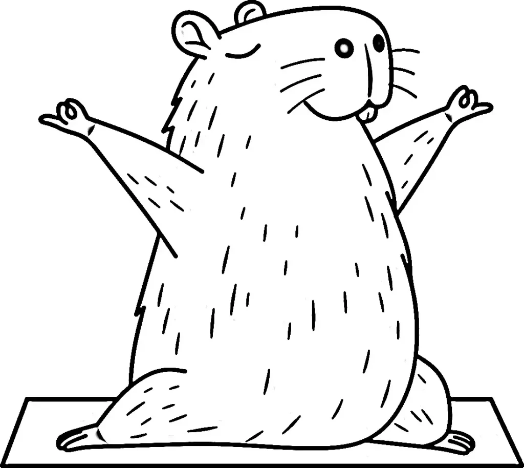Capybara Ausmalbilder 500
