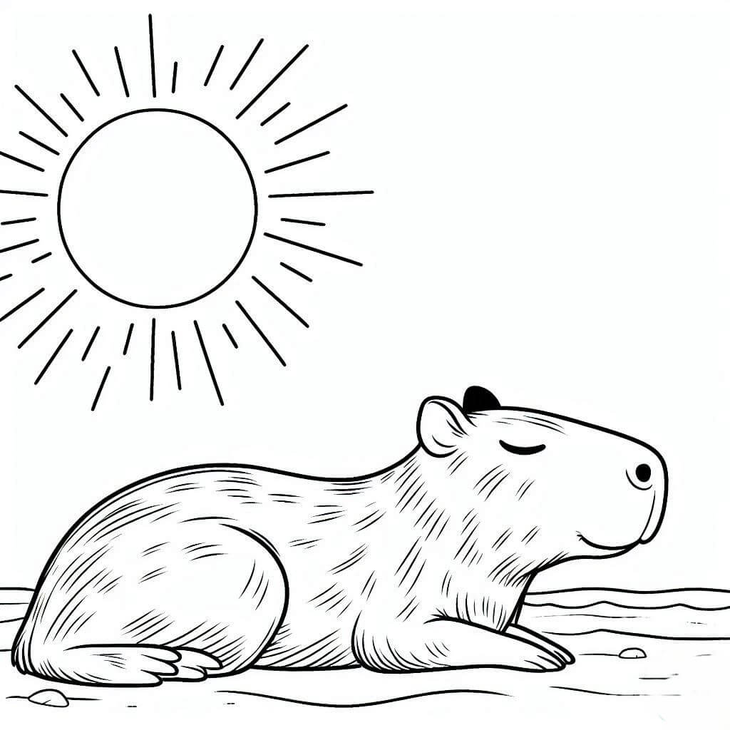 Capybara Ausmalbilder 536