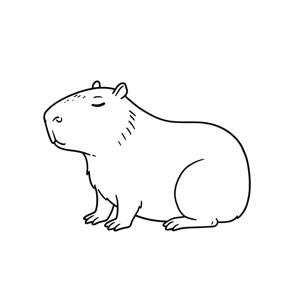 Capybara Ausmalbilder 581