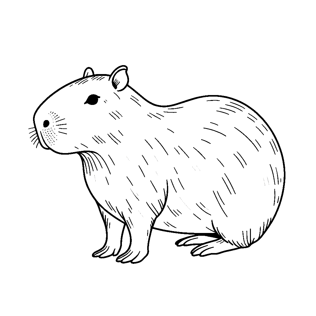 Capybara Ausmalbilder 597