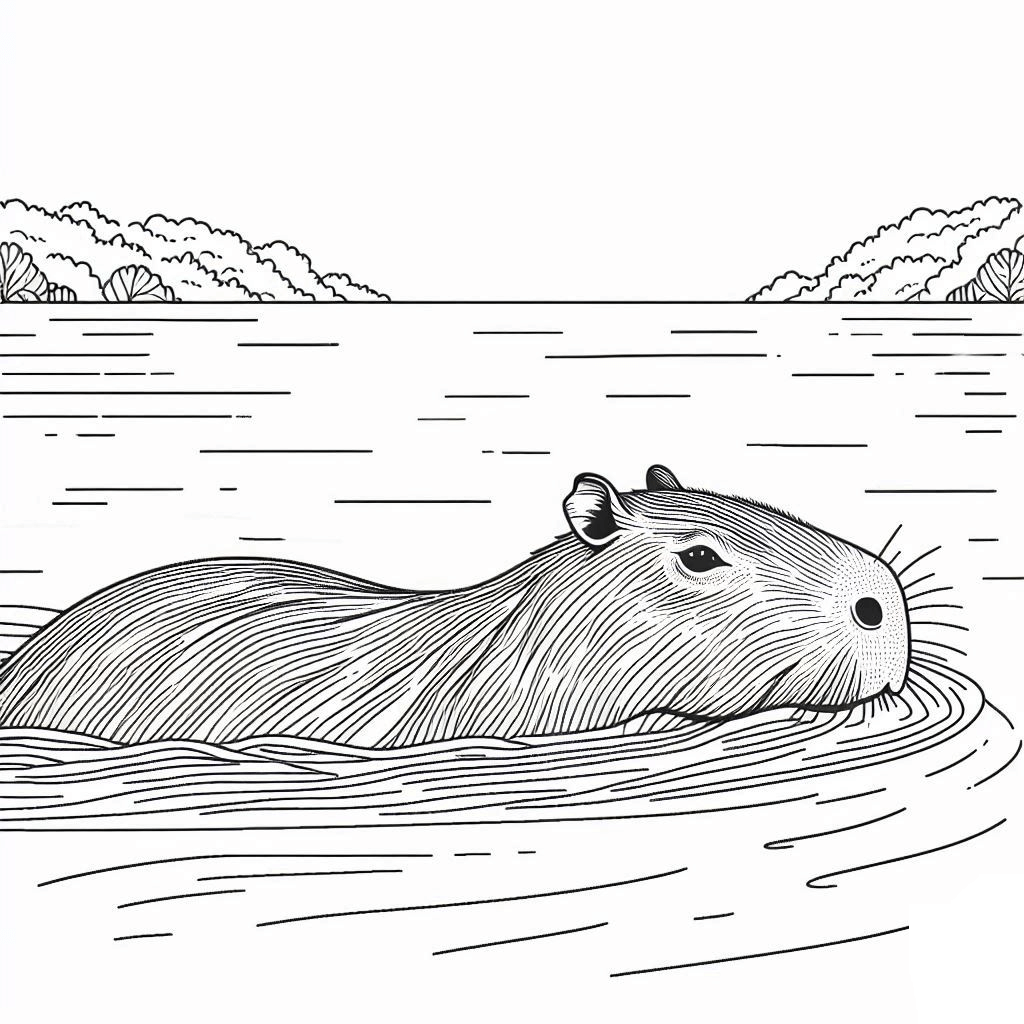 Capybara Ausmalbilder 618