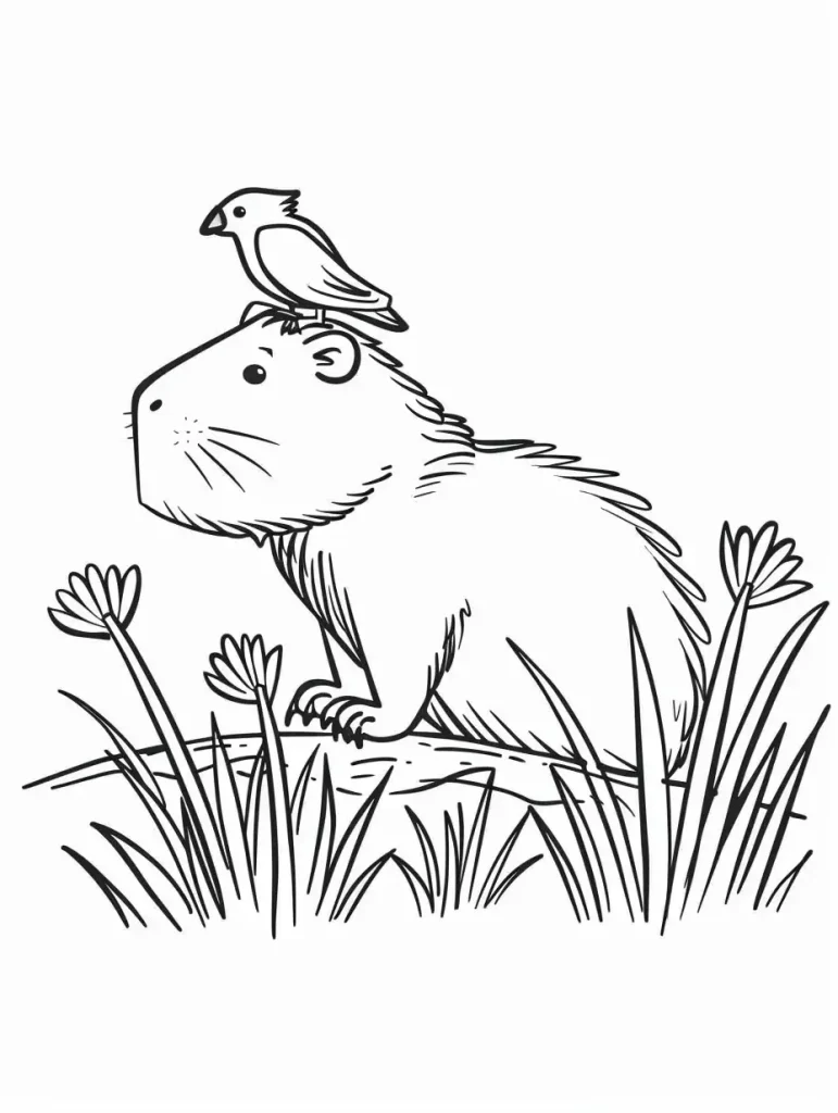 Capybara Ausmalbilder 630