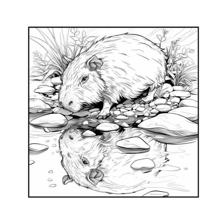 Capybara Ausmalbilder 679