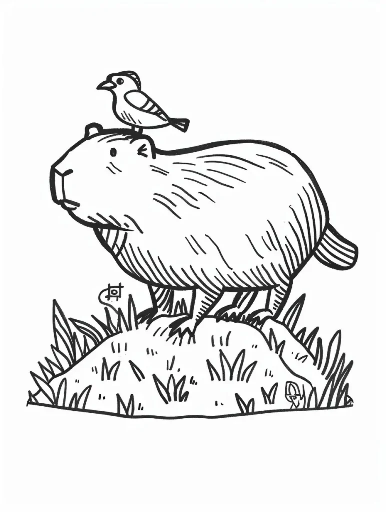 Capybara Ausmalbilder 704