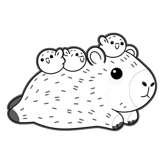 Capybara Ausmalbilder 751