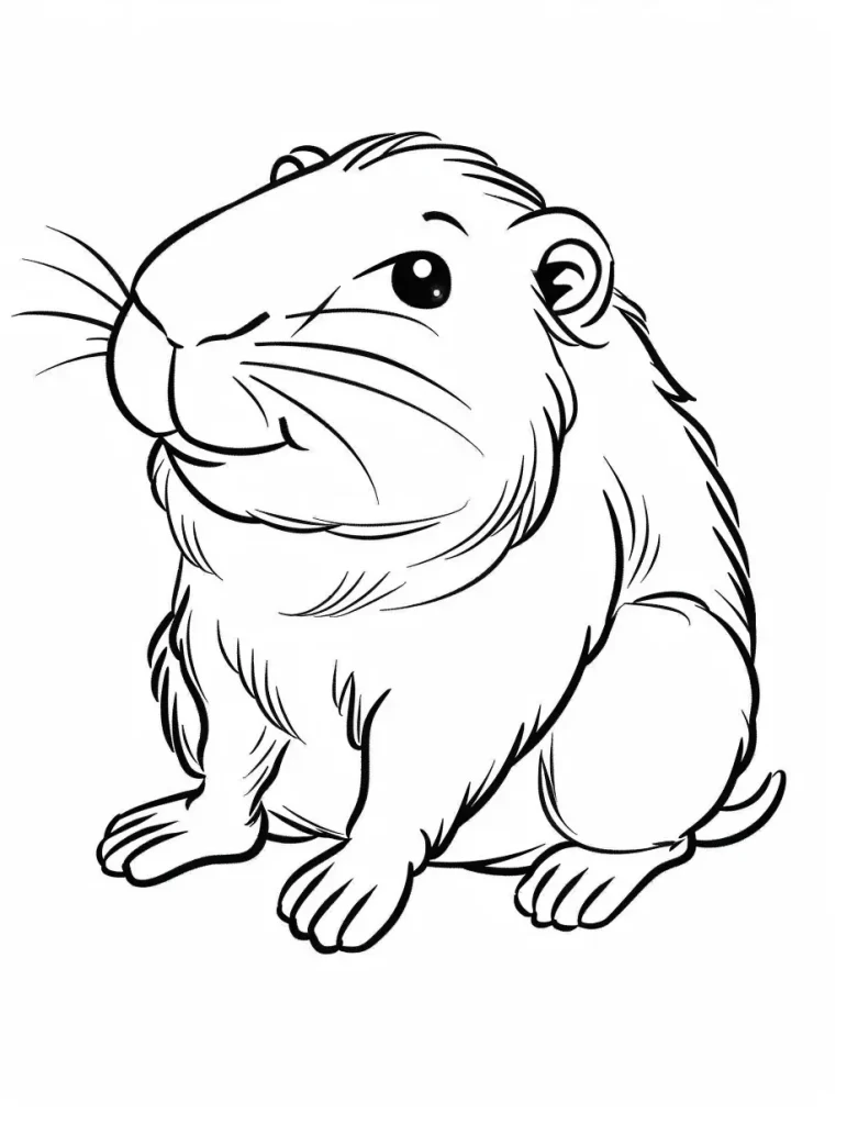 Capybara Ausmalbilder 760