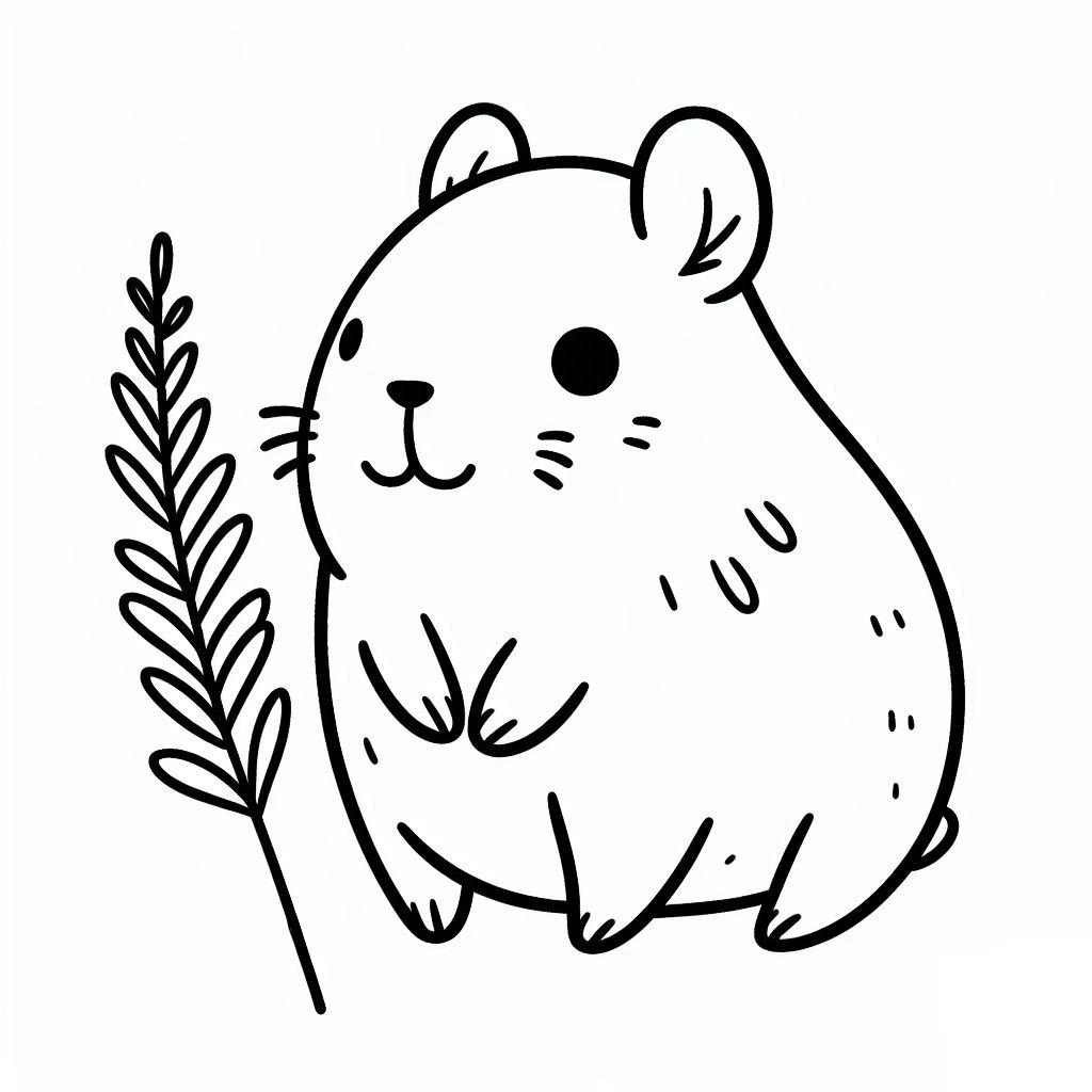 Capybara Ausmalbilder 768