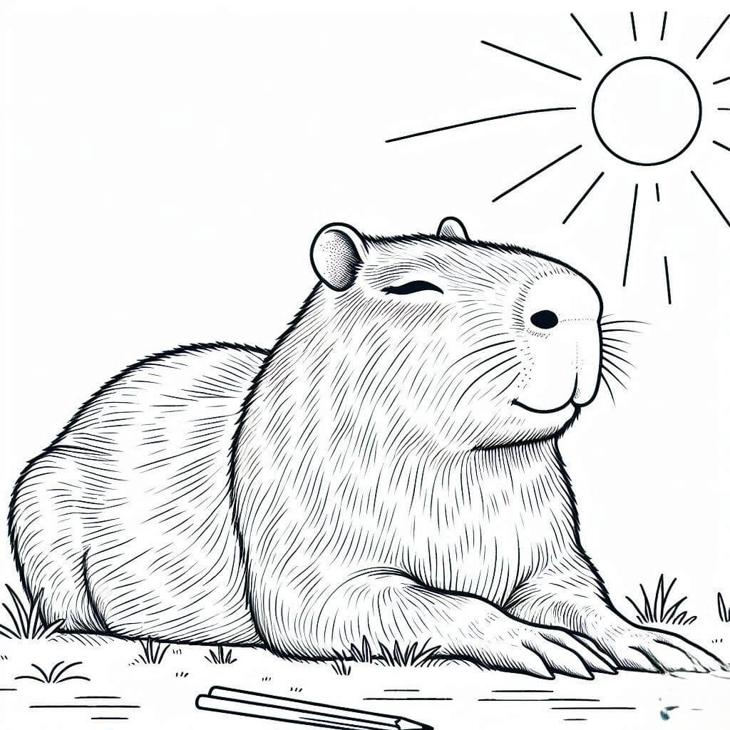 Capybara Ausmalbilder 769