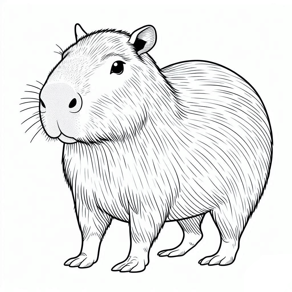 Capybara Ausmalbilder 769