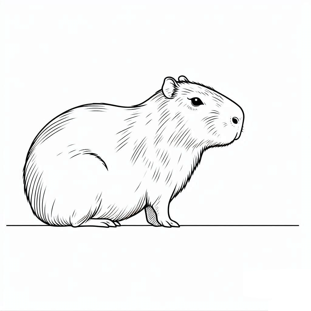 Capybara Ausmalbilder 778