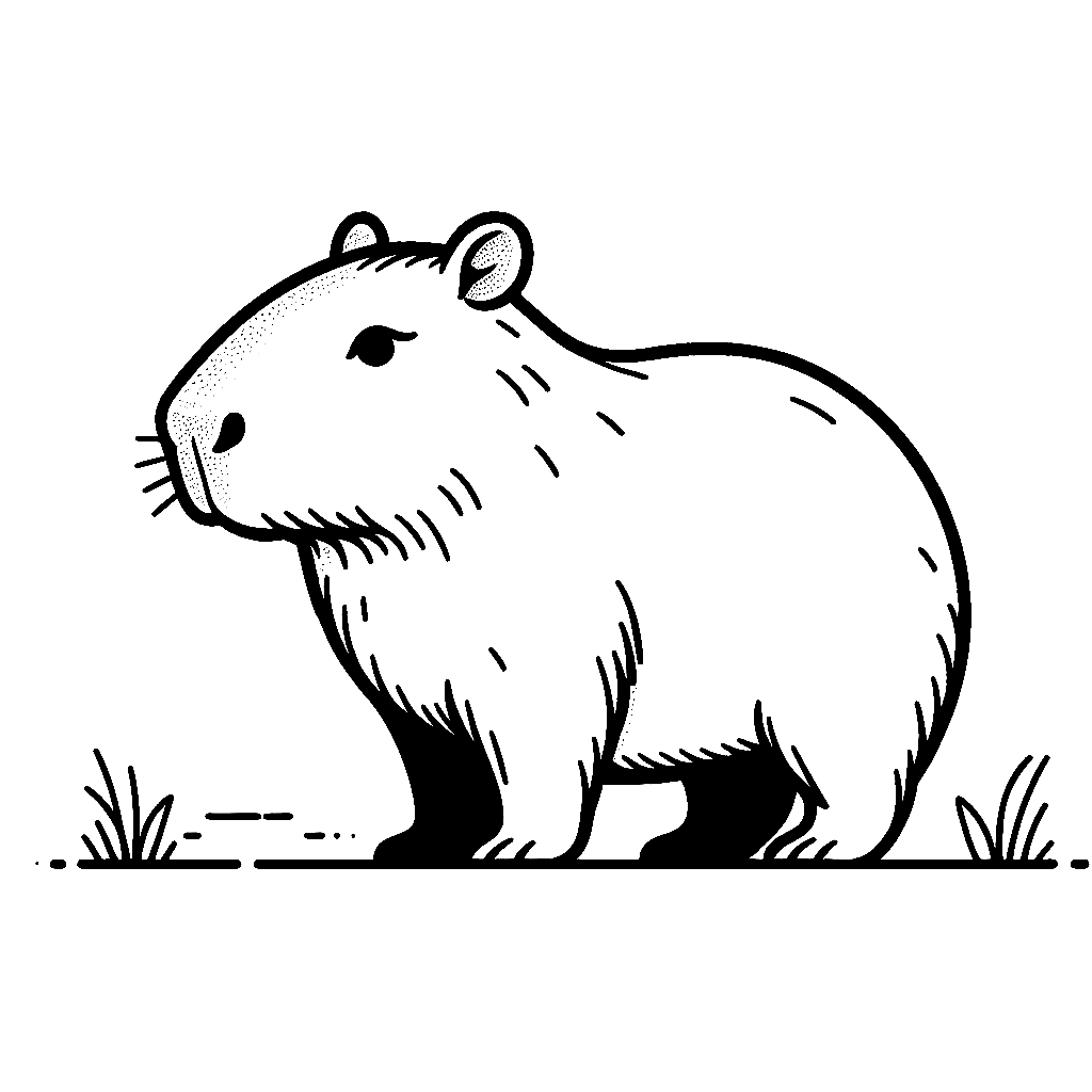 Capybara Ausmalbilder 790