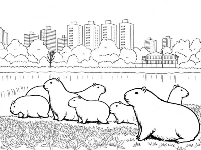 Capybara Ausmalbilder 803