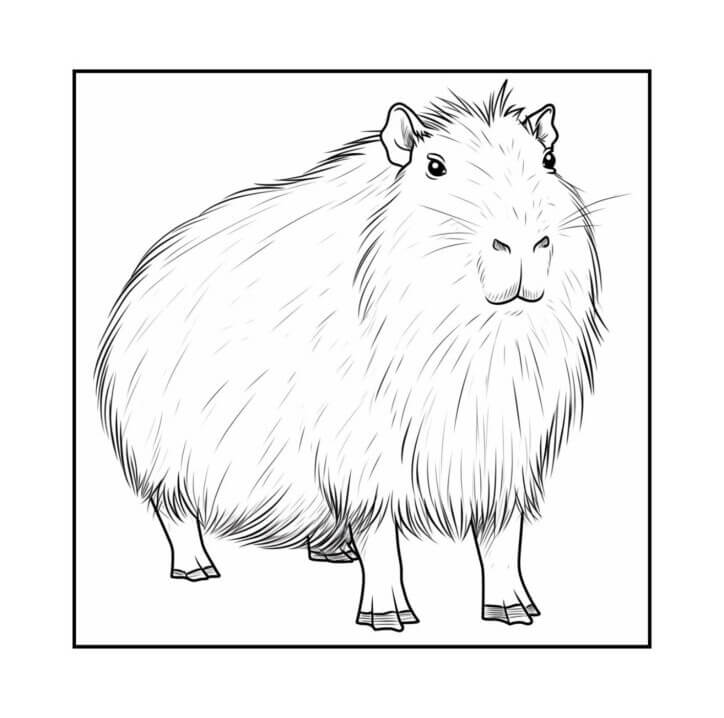 Capybara Ausmalbilder 819