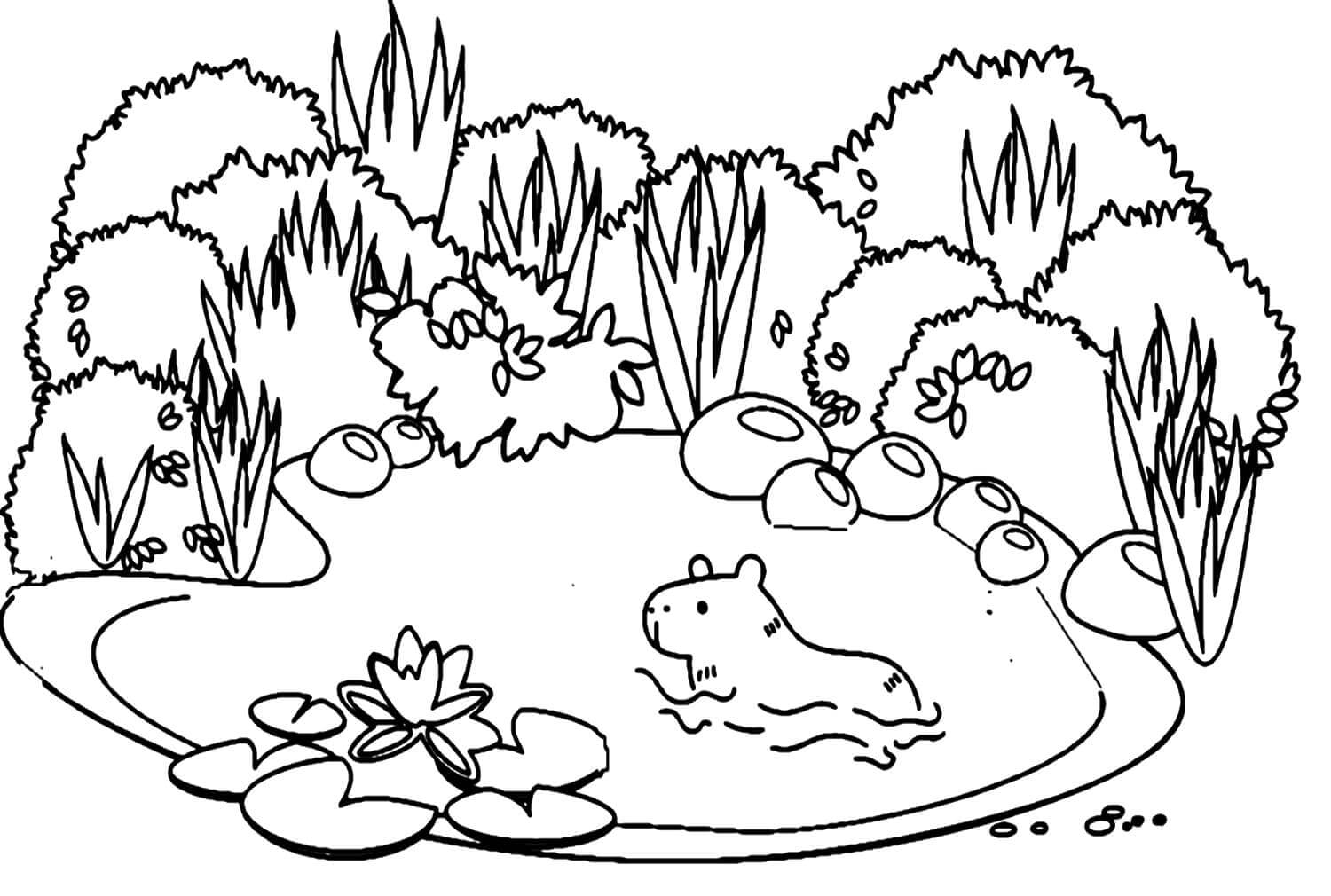 Capybara Ausmalbilder 825