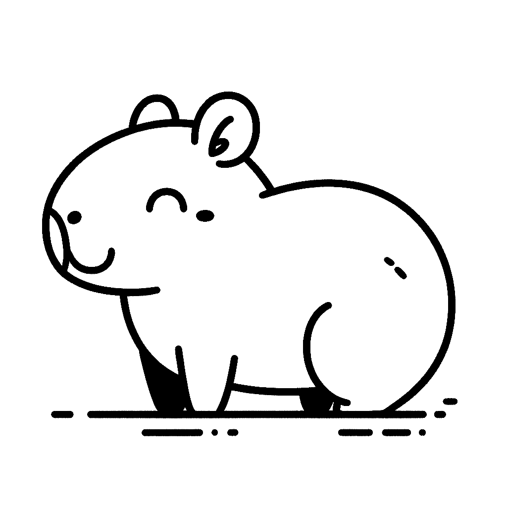 Capybara Ausmalbilder 841