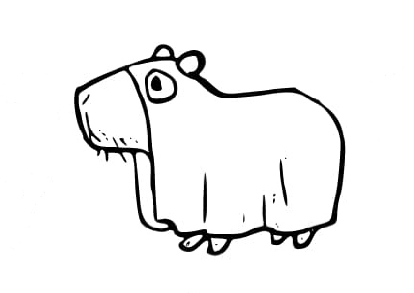 Capybara Ausmalbilder 869