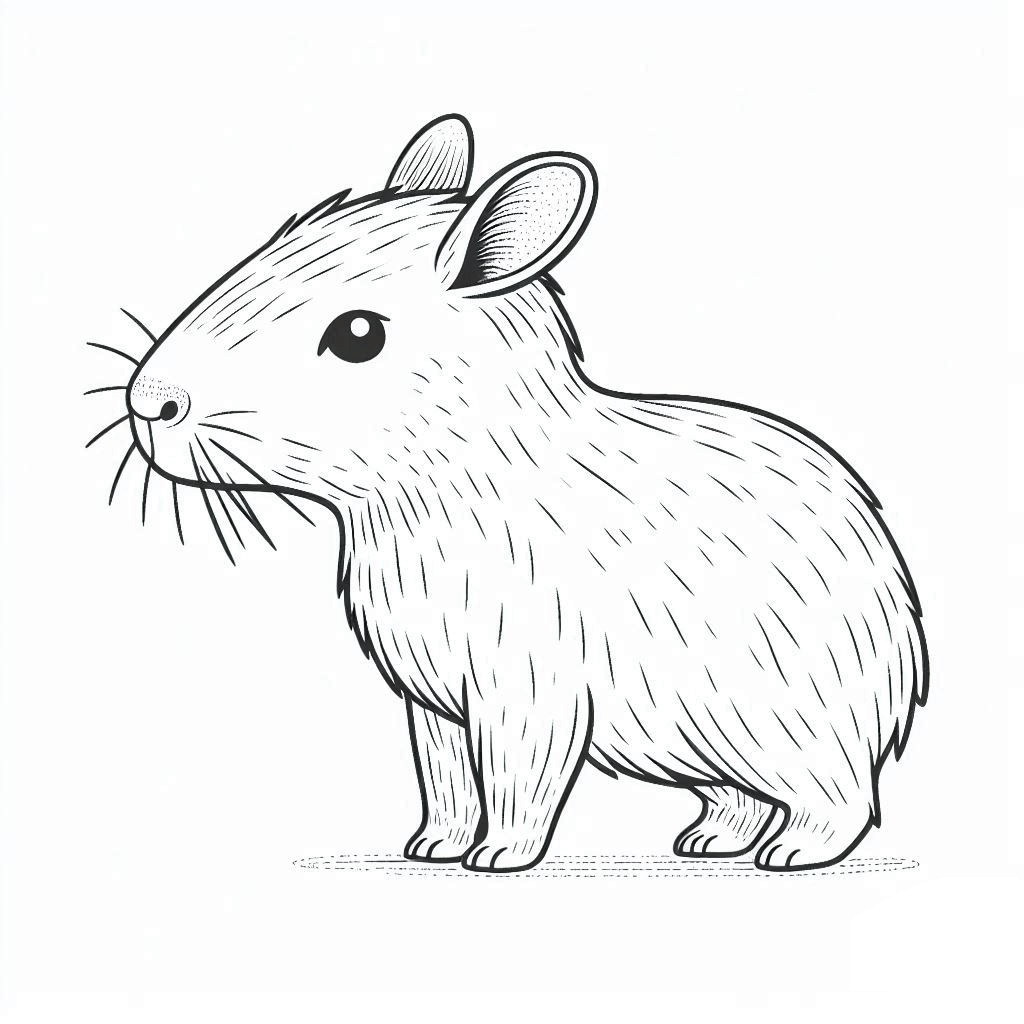 Capybara Ausmalbilder 871