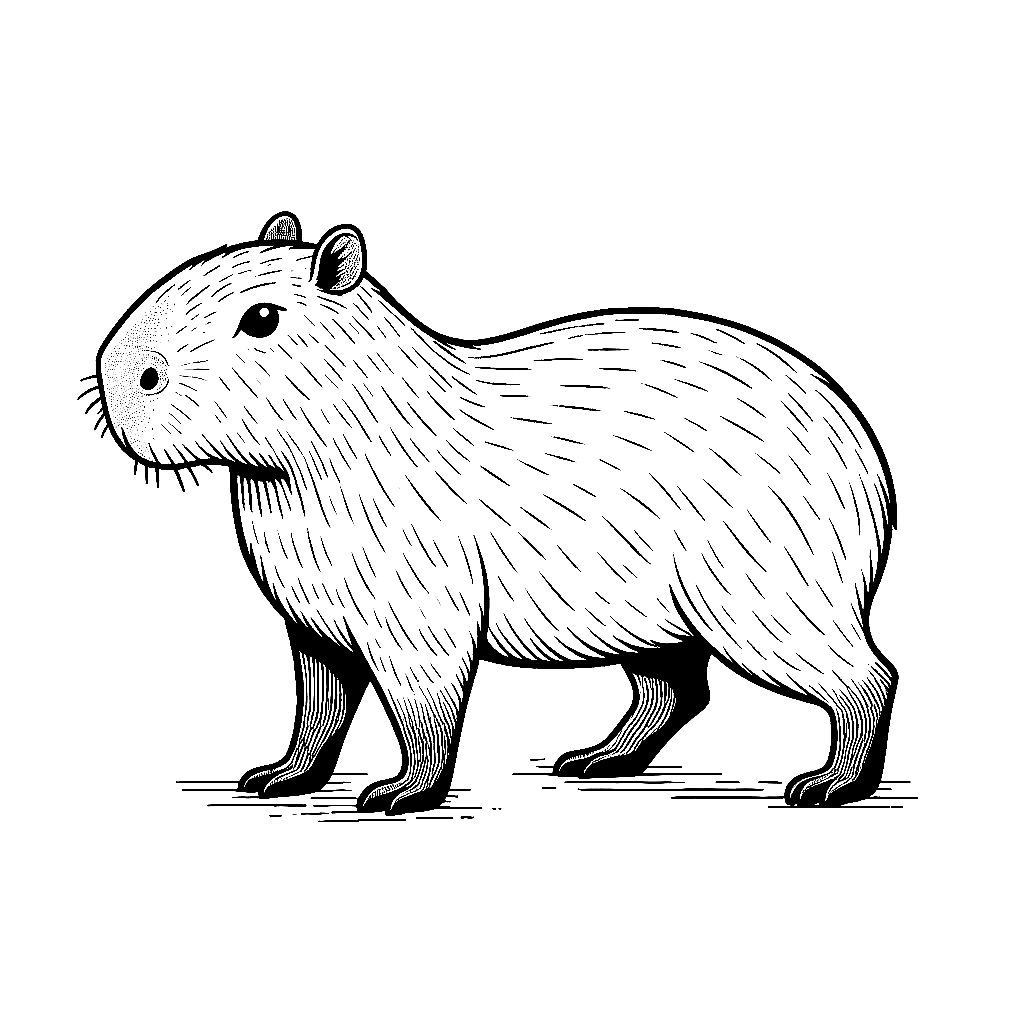 Capybara Ausmalbilder 891