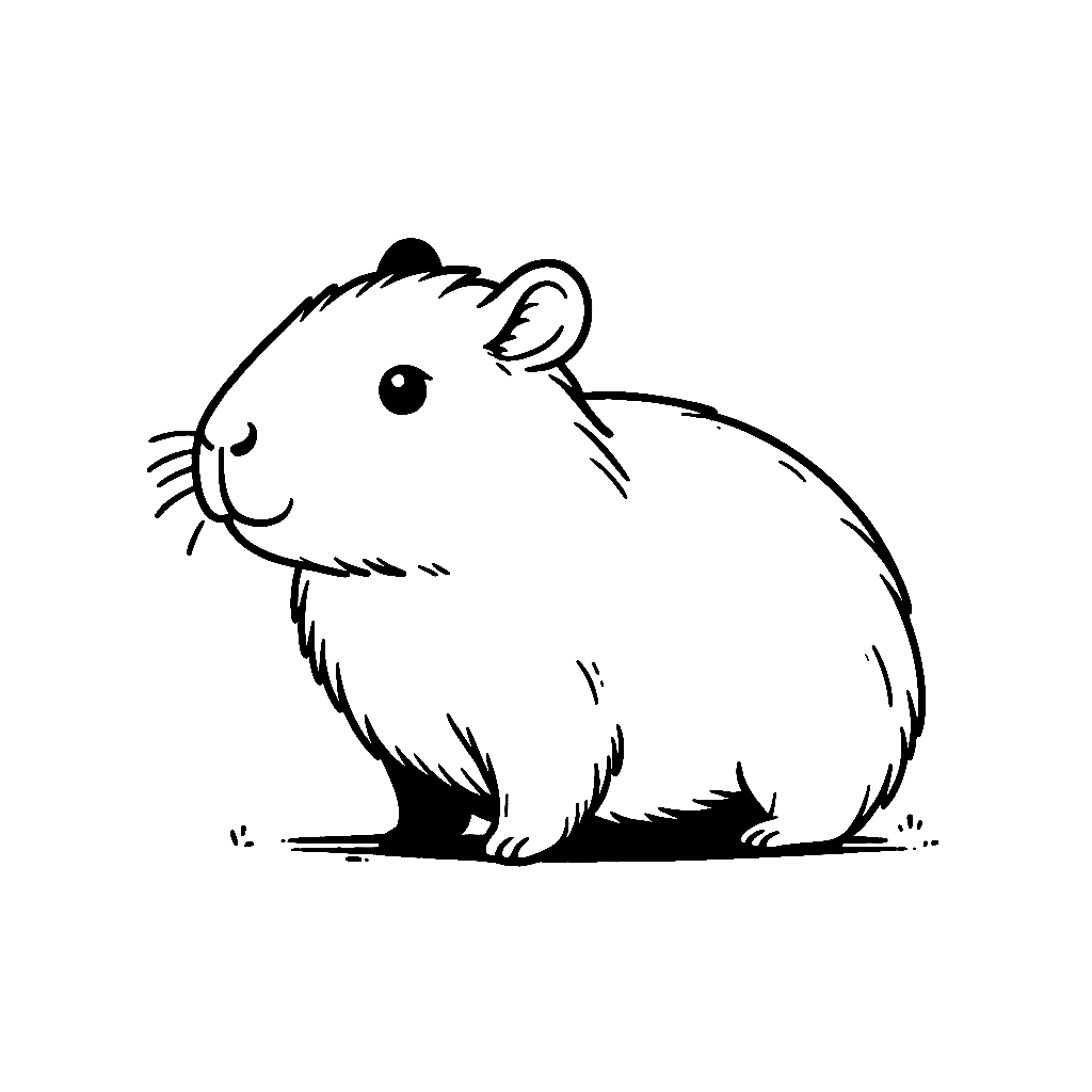 Capybara Ausmalbilder 906