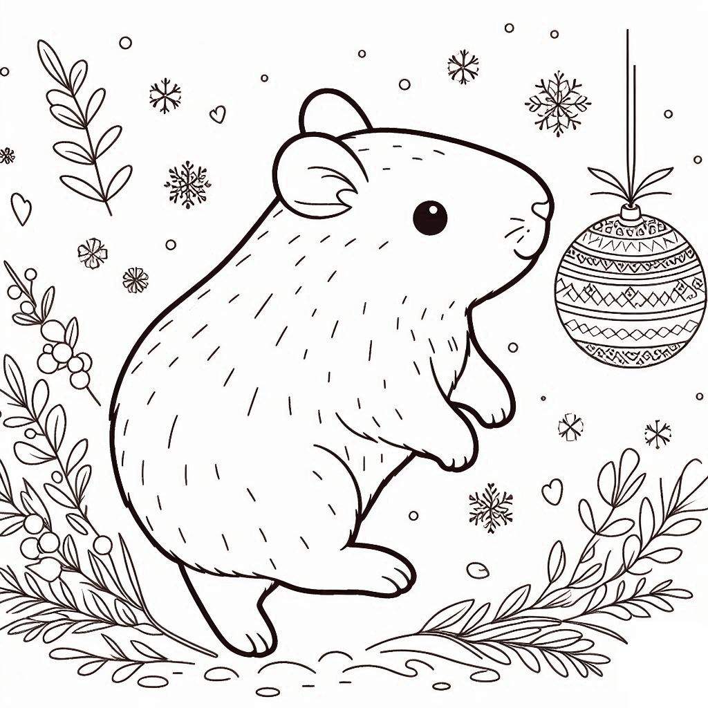 Capybara Ausmalbilder 936