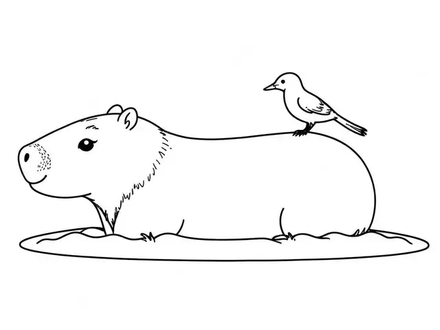 Capybara Ausmalbilder 941