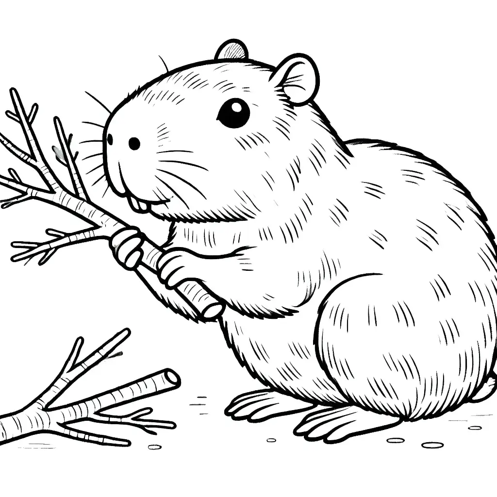 Capybara Ausmalbilder 944
