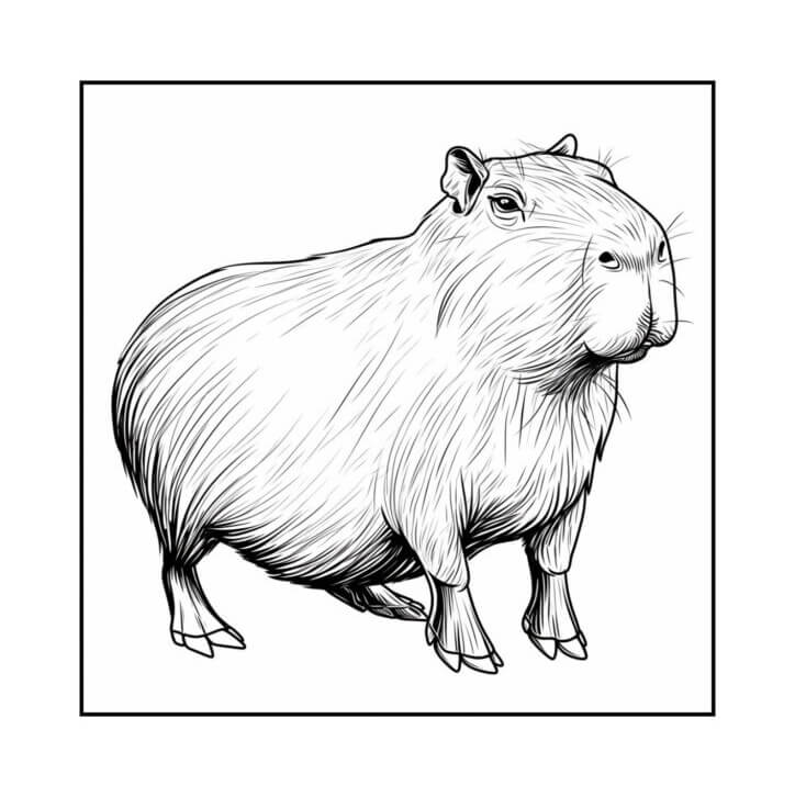 Capybara Ausmalbilder 953