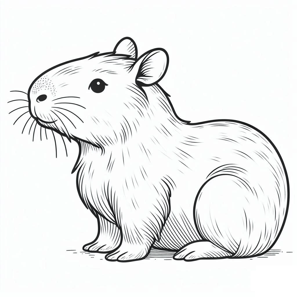 Capybara Ausmalbilder 977