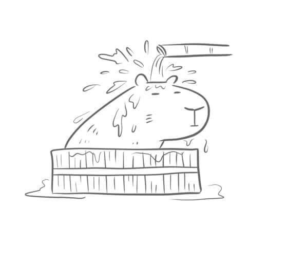 Capybara Ausmalbilder 978