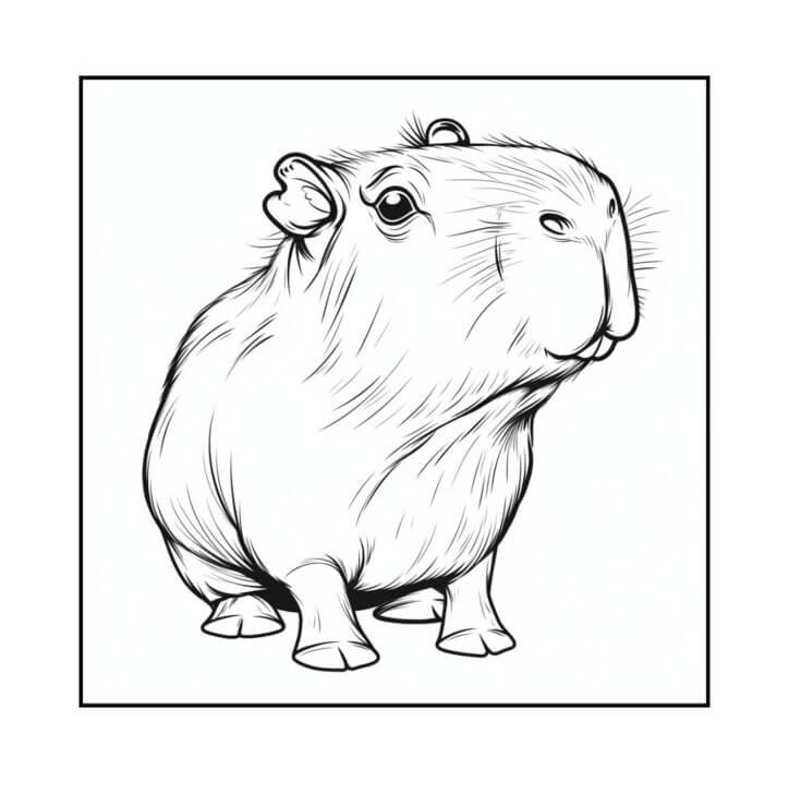 Capybara Ausmalbilder 987