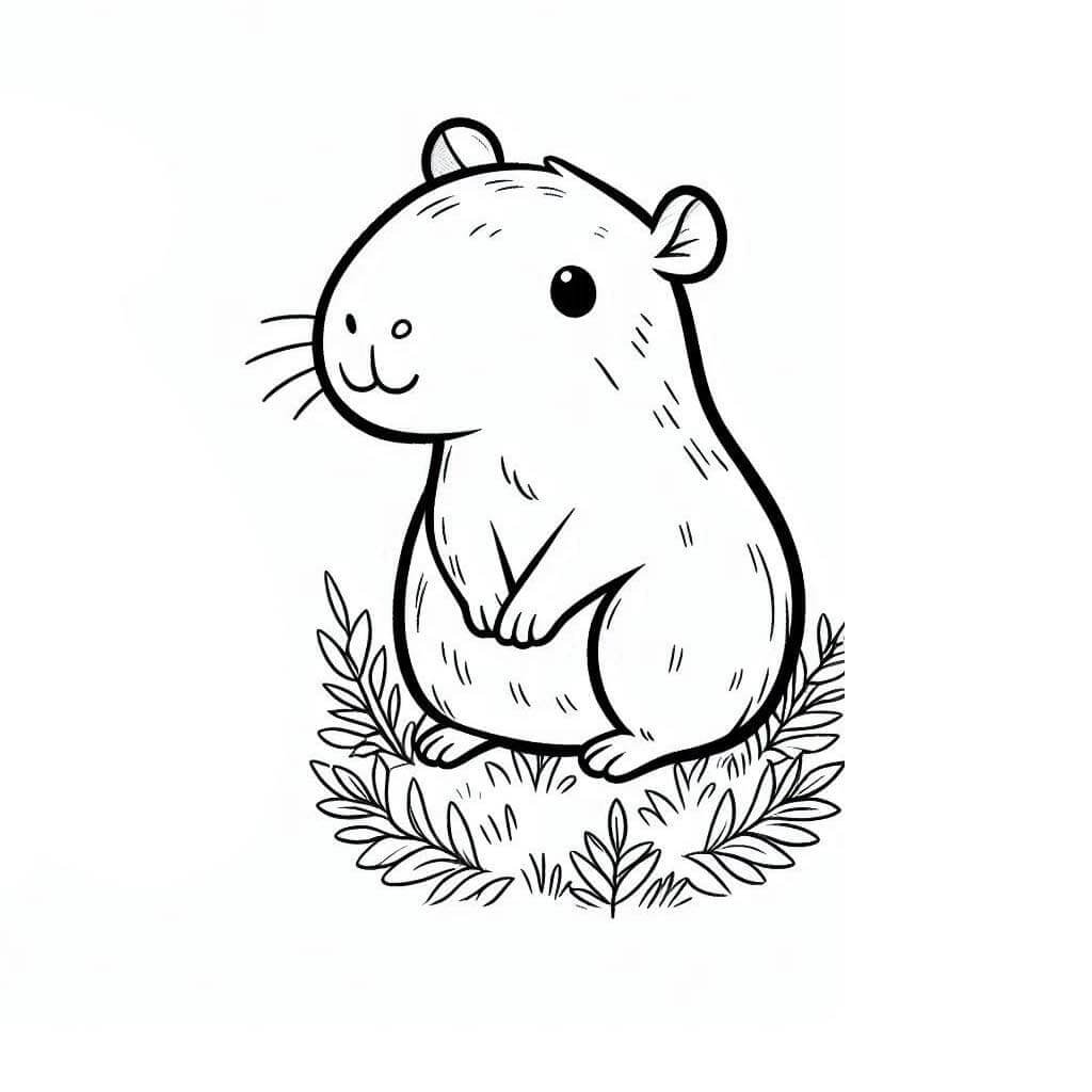 Capybara Ausmalbilder 995