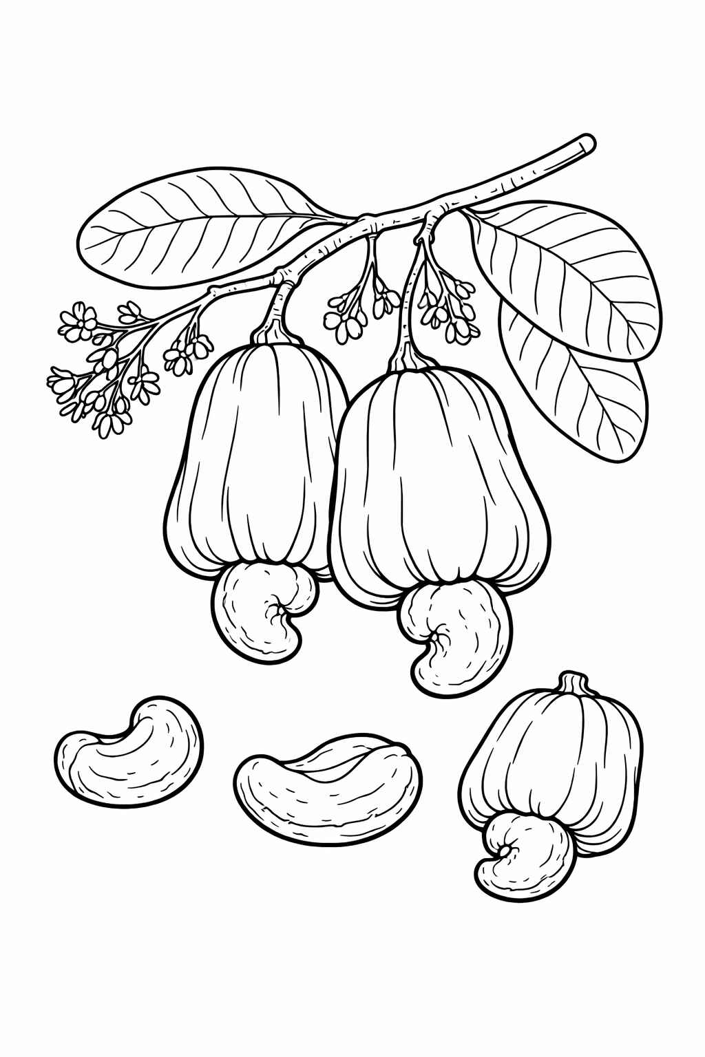 Cashew Ausmalbilder 045