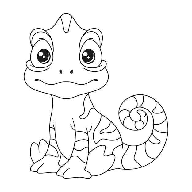 Chamäleon Ausmalbilder 122