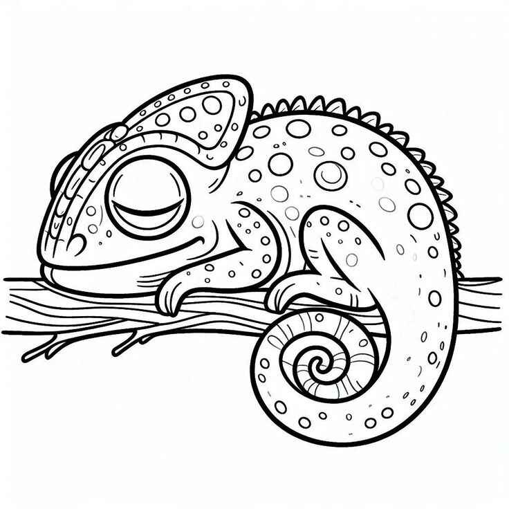 Chamäleon Ausmalbilder 156