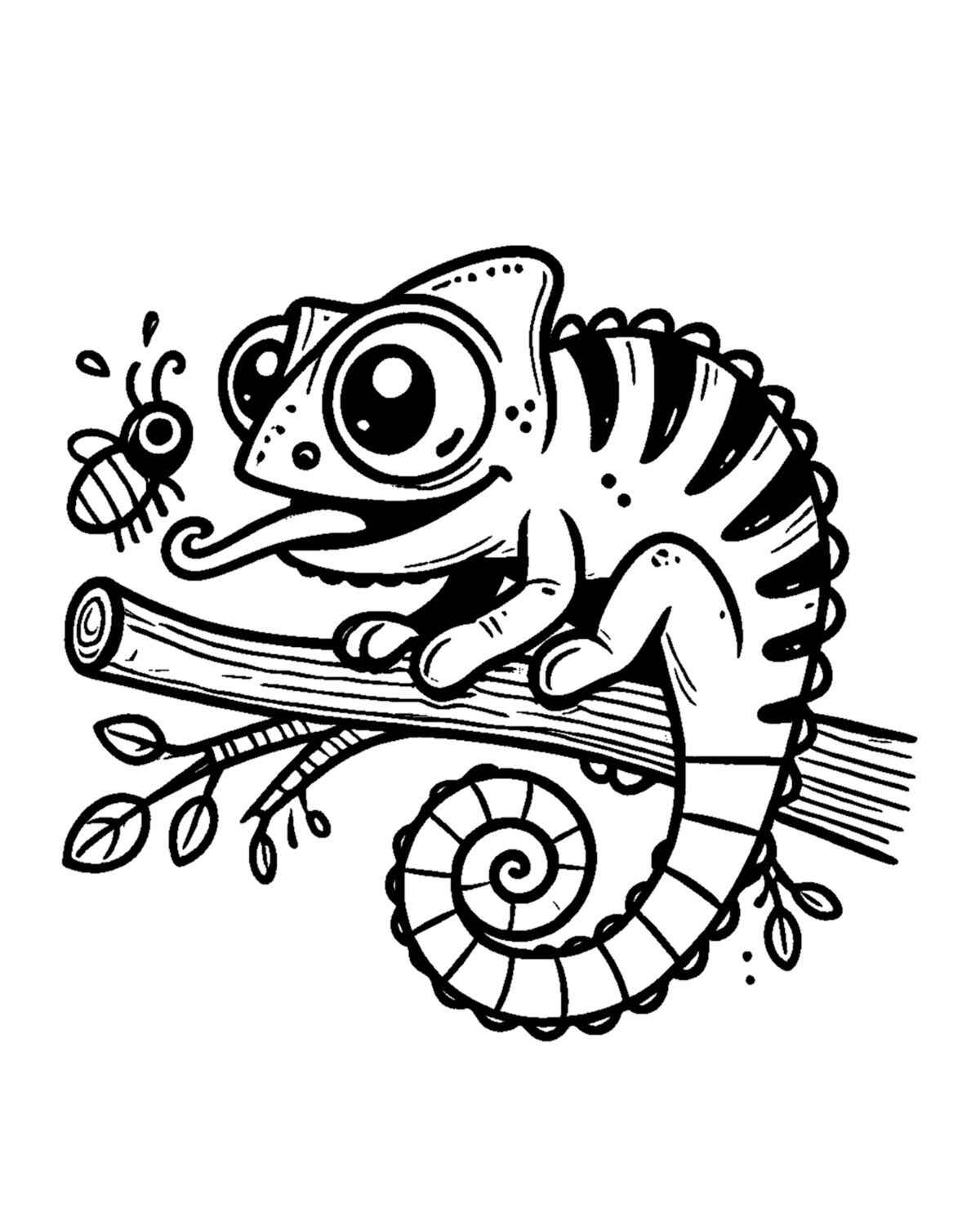 Chamäleon Ausmalbilder 272