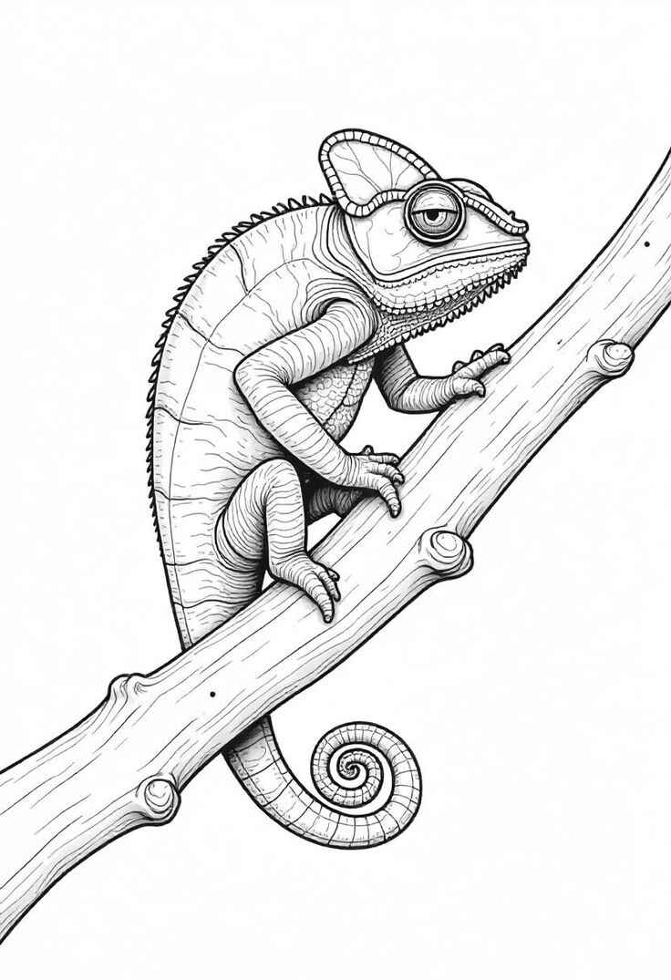 Chamäleon Ausmalbilder 473