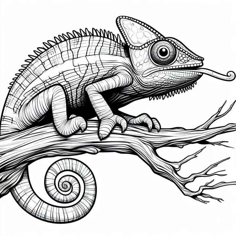 Chamäleon Ausmalbilder 514