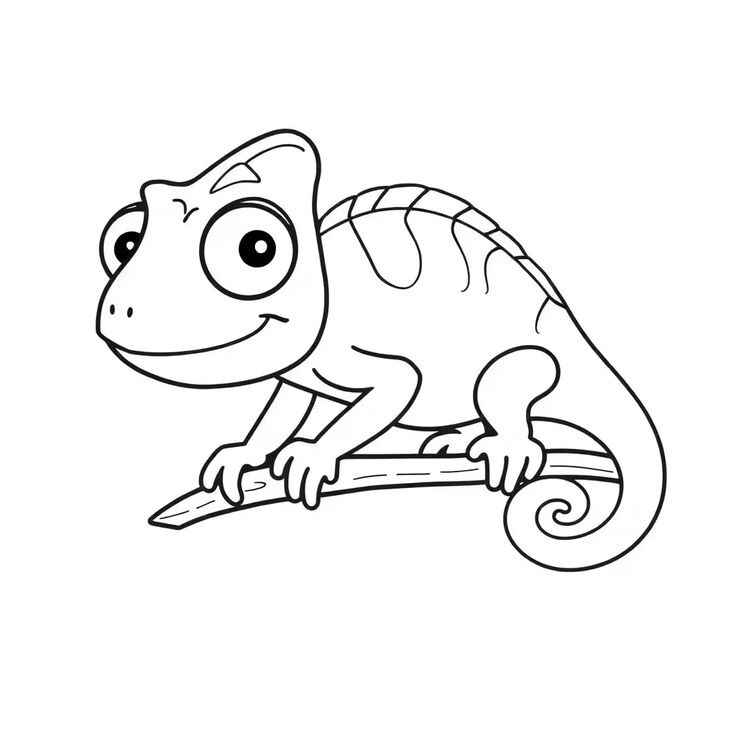Chamäleon Ausmalbilder 560