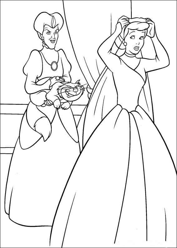 Cinderella Ausmalbilder 680